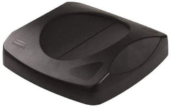 Rubbermaid - Square Lid for Use with 23 Gal Square Trash Cans - Black, Plastic, For 3569-07 & 3569-88 - USA Tool & Supply