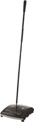 Rubbermaid - 7-1/2" Sweeping Width, Brushless Walk Behind Sweeper - Manual Push, Rubber Wheels - USA Tool & Supply