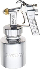 Binks - Paint Spray Gun - 1 Qt Capacity, 40 Max psi, 5 to 7 CFM, For Adhesives, Enamels, Epoxies, Lacquers, Latex, Polyurethanes, Primers, Sealers, Stains, Varnishes - USA Tool & Supply