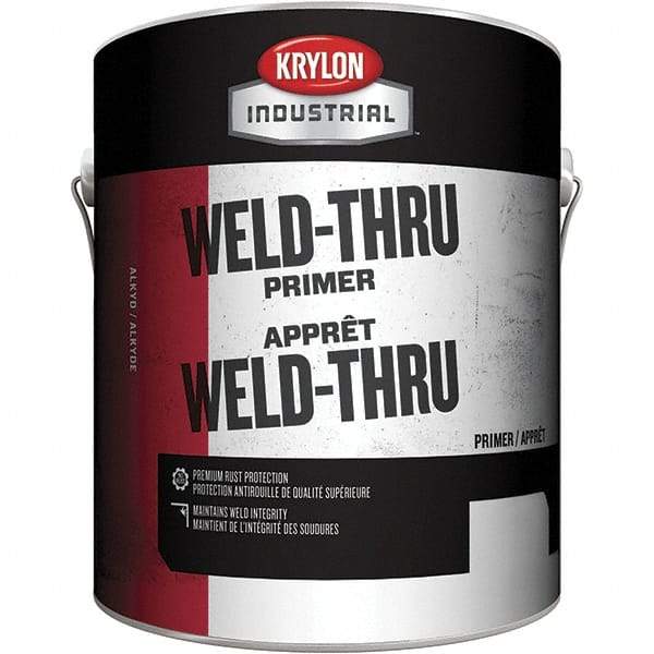 Krylon - 1 Gal Red Rust Inhibitive Primer - 400 Sq Ft/Gal, Direct to Metal, Quick Drying - USA Tool & Supply