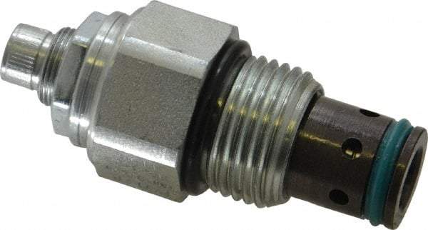 Parker - 30 GPM Steel Hydraulic Control Valve - 7/8-14 Thread, C10-2 Cavity - USA Tool & Supply