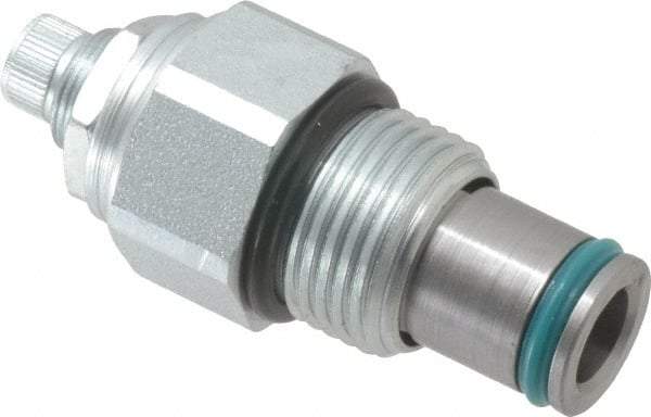 Parker - 0.5 GPM Steel Hydraulic Control Valve - 7/8-14 Thread, C10-2 Cavity - USA Tool & Supply