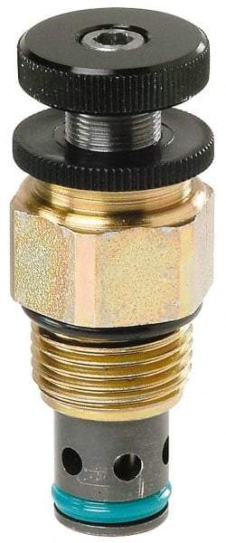 Parker - 16 GPM Steel Hydraulic Control Valve - 7/8-14 Thread, C10-2 Cavity - USA Tool & Supply