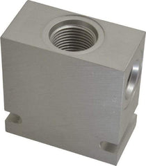 Parker - 20 GPM Aluminum Hydraulic Control Valve - 7/8-14 Thread, C10-3 Cavity, 1-1/4" Wide x 2-1/2" Long - USA Tool & Supply