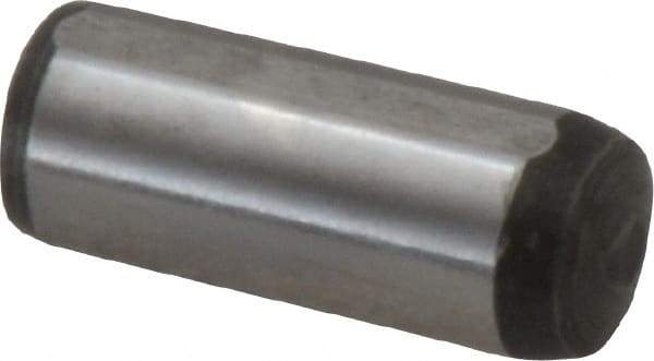 Value Collection - 10mm Diam x 25mm Pin Length Alloy Steel Pull Out Dowel Pin - C 57-63 Hardness, 1 Rounded & 1 Threaded End - USA Tool & Supply