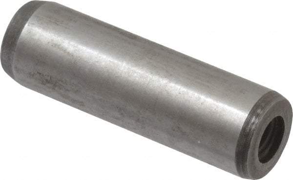 Value Collection - 12mm Diam x 40mm Pin Length Alloy Steel Pull Out Dowel Pin - C 57-63 Hardness, 1 Rounded & 1 Threaded End - USA Tool & Supply