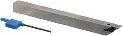 Iscar - PVAC, Right Hand Cut, 1/2" Shank Height x 1/2" Shank Width, Neutral Rake Indexable Turning Toolholder - 5.905" OAL, VC.T 22.. Insert Compatibility, Series Isoturn - USA Tool & Supply