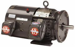 US Motors - 125 hp, TEFC Enclosure, No Thermal Protection, 1,190 RPM, 460 Volt, 60 Hz, Three Phase Premium Efficient Motor - Size 445 Frame, Rigid Mount, 1 Speed, Ball Bearings, 153 Full Load Amps, F Class Insulation, Reversible - USA Tool & Supply