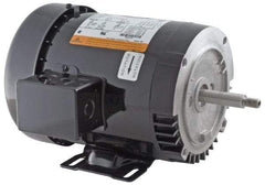 US Motors - 1 hp, ODP Enclosure, No Thermal Protection, 3,520 RPM, 208-230/460 Volt, 60 Hz, Three Phase Standard Efficient Motor - Size 143 Frame, Rigid Mount, 1 Speed, Ball Bearings, 3.5-3.4/1.7 Full Load Amps, F Class Insulation, CCW Lead End - USA Tool & Supply