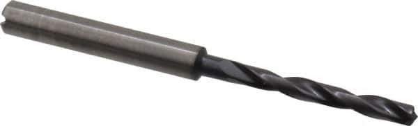 Guhring - #25 140° Solid Carbide Jobber Drill - FIREX Finish, Right Hand Cut, Spiral Flute, Straight Shank, 74mm OAL, SU Point - USA Tool & Supply