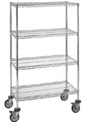 Quantum Storage - 60" Wide, 1" High, Open Shelving Wire Shelving Shelf - USA Tool & Supply