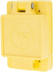Value Collection - 480 VAC, 30 Amp, L16-30R NEMA, Ungrounded Receptacle - 3 Poles, 4 Wire, Female End, Yellow - USA Tool & Supply