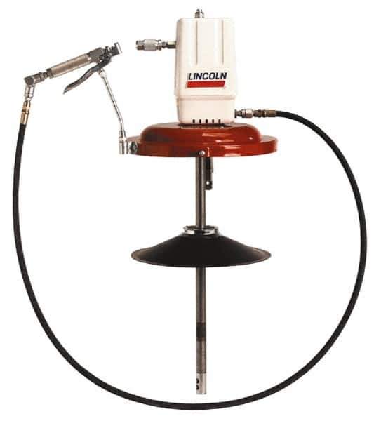 Lincoln - Grease Lubrication 80 Cu In/min Flow Aluminum Air-Operated Pump - For 120 Lb Container - USA Tool & Supply
