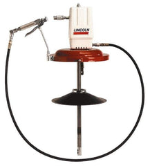Lincoln - Grease Lubrication 80 Cu In/min Flow Aluminum Air-Operated Pump - For 120 Lb Container - USA Tool & Supply