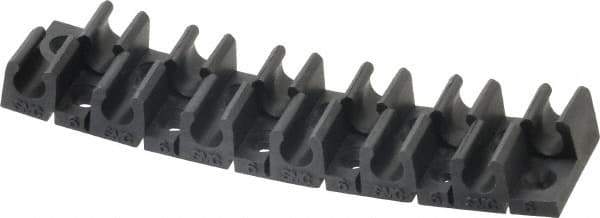 SMC PNEUMATICS - Multitube Holder - Black, 12 Slots - USA Tool & Supply