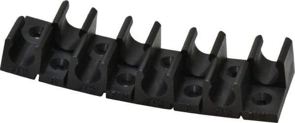 SMC PNEUMATICS - Multitube Holder - Black, 8 Slots - USA Tool & Supply