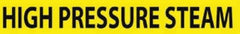 NMC - Pipe Marker with High Pressure Steam Legend and No Graphic - 3/4 to 1-1/4" Pipe Outside Diam, Black on Yellow - USA Tool & Supply