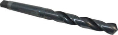 Chicago-Latrobe - 1-1/4", 4MT 118° Point High Speed Steel Taper Shank Drill Bit - Oxide Finish, 7-7/8" Flute Length, 13-1/2" OAL, Spiral Flute, Series 110 - USA Tool & Supply
