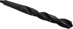 Chicago-Latrobe - 1-3/8", 4MT 118° Point High Speed Steel Taper Shank Drill Bit - Oxide Finish, 8-7/8" Flute Length, 14-1/2" OAL, Spiral Flute, Series 110 - USA Tool & Supply