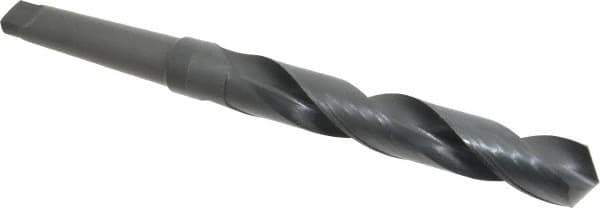 Chicago-Latrobe - 1-7/16", 4MT 118° Point High Speed Steel Taper Shank Drill Bit - Oxide Finish, 9-1/8" Flute Length, 14-3/4" OAL, Spiral Flute, Series 110 - USA Tool & Supply
