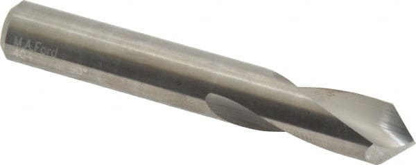 M.A. Ford - 3/8" Body Diam, 90°, 2-1/2" OAL, Solid Carbide Spotting Drill - USA Tool & Supply