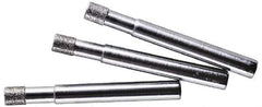 Made in USA - 5/32" Head Thickness CBN Grinding Pin - 1/8" Shank Diam x 1-1/4" Shank Length - USA Tool & Supply