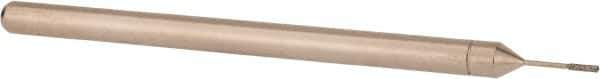 Made in USA - 3/32" Head Thickness CBN Grinding Pin - 1/8" Shank Diam x 2" Shank Length, Coarse Grade - USA Tool & Supply