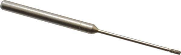 Made in USA - 1/8" Head Thickness CBN Grinding Pin - 1/8" Shank Diam x 1-1/4" Shank Length - USA Tool & Supply