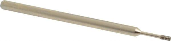 Made in USA - 1/8" Head Thickness CBN Grinding Pin - 1/8" Shank Diam x 1-7/8" Shank Length, Coarse Grade - USA Tool & Supply