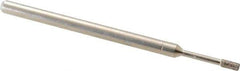 Made in USA - 5/32" Head Thickness CBN Grinding Pin - 1/8" Shank Diam x 1-3/4" Shank Length, Coarse Grade - USA Tool & Supply