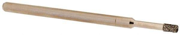 Made in USA - 5/32" Head Thickness CBN Grinding Pin - 1/8" Shank Diam x 1-3/4" Shank Length, Coarse Grade - USA Tool & Supply