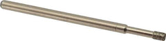 Made in USA - 0.11" Head Diam x 5/32" Head Thickness CBN Grinding Pin - 1/8" Shank Diam x 1-3/4" Shank Length, Coarse Grade - USA Tool & Supply