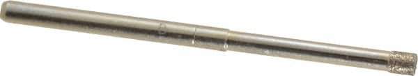 Made in USA - 1/8" Head Diam x 5/32" Head Thickness CBN Grinding Pin - 1/8" Shank Diam x 1-1/4" Shank Length, Coarse Grade - USA Tool & Supply