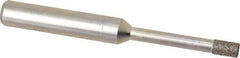 Made in USA - 0.141" Head Diam x 1/4" Head Thickness CBN Grinding Pin - 1/4" Shank Diam x 1-1/4" Shank Length, Coarse Grade - USA Tool & Supply