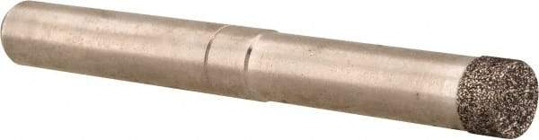 Made in USA - 1/4" Head Diam x 1/8" Head Thickness CBN Grinding Pin - 1/4" Shank Diam x 1-1/4" Shank Length, Coarse Grade - USA Tool & Supply