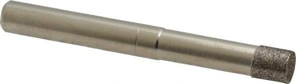 Made in USA - 1/4" Head Diam x 1/4" Head Thickness CBN Grinding Pin - 1/4" Shank Diam x 1-1/4" Shank Length, Coarse Grade - USA Tool & Supply