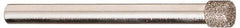 Made in USA - 3/4" Head Diam x 1/4" Head Thickness CBN Grinding Pin - 1/4" Shank Diam x 2-3/4" Shank Length, Coarse Grade - USA Tool & Supply
