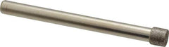 Made in USA - 0.312" Head Diam x 1/4" Head Thickness CBN Grinding Pin - 1/4" Shank Diam x 2-3/4" Shank Length, Coarse Grade - USA Tool & Supply