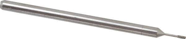 Made in USA - 3/32" Head Thickness Diamond (Abrasive) Grinding Pin - 1/8" Shank Diam x 2" Shank Length, Coarse Grade - USA Tool & Supply