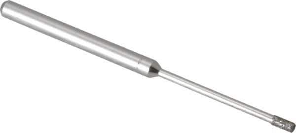Made in USA - 5/32" Head Thickness Diamond (Abrasive) Grinding Pin - 1/8" Shank Diam x 1-1/4" Shank Length, Coarse/Fine Grade - USA Tool & Supply