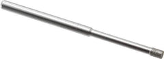 Made in USA - 0.11" Head Diam x 5/32" Head Thickness Diamond (Abrasive) Grinding Pin - 1/8" Shank Diam x 1-1/4" Shank Length, Coarse Grade - USA Tool & Supply