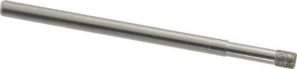 Made in USA - 1/8" Head Diam x 5/32" Head Thickness Diamond (Abrasive) Grinding Pin - 1/8" Shank Diam x 1-3/4" Shank Length, Coarse Grade - USA Tool & Supply