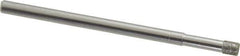 Made in USA - 1/8" Head Diam x 5/32" Head Thickness Diamond (Abrasive) Grinding Pin - 1/8" Shank Diam x 1-3/4" Shank Length, Coarse Grade - USA Tool & Supply