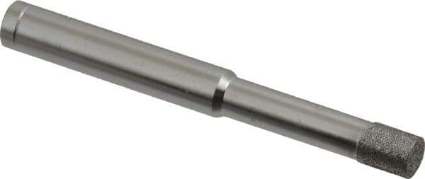 Made in USA - 0.218" Head Diam x 1/4" Head Thickness Diamond (Abrasive) Grinding Pin - 1/4" Shank Diam x 1-1/4" Shank Length, Coarse Grade - USA Tool & Supply