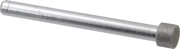Made in USA - 3/8" Head Diam x 1/4" Head Thickness Diamond (Abrasive) Grinding Pin - 1/4" Shank Diam x 2-3/4" Shank Length, Coarse Grade - USA Tool & Supply