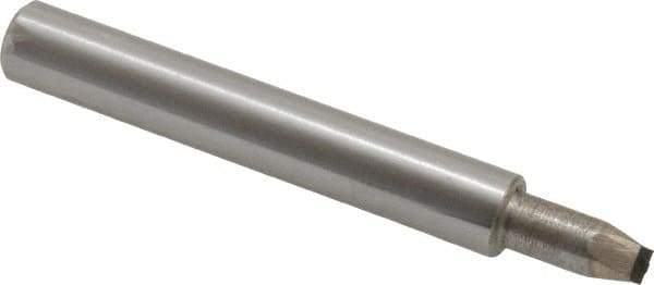 Made in USA - 0.032" Max Concave Radius Single Point Diamond Dresser - 2" Long x 3/8" Shank Diam - USA Tool & Supply