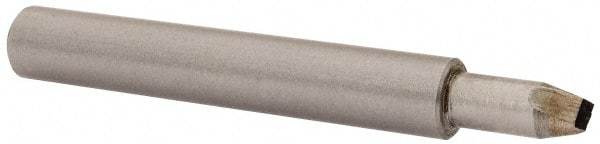 Made in USA - 1/8" Max Concave Radius Single Point Diamond Dresser - 2" Long x 3/8" Shank Diam - USA Tool & Supply