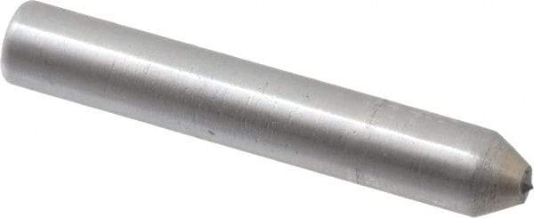 Made in USA - 1-1/2" Long x 1/4" Shank Diam Thread Single Point Diamond Dresser - 60° Included Angle - USA Tool & Supply