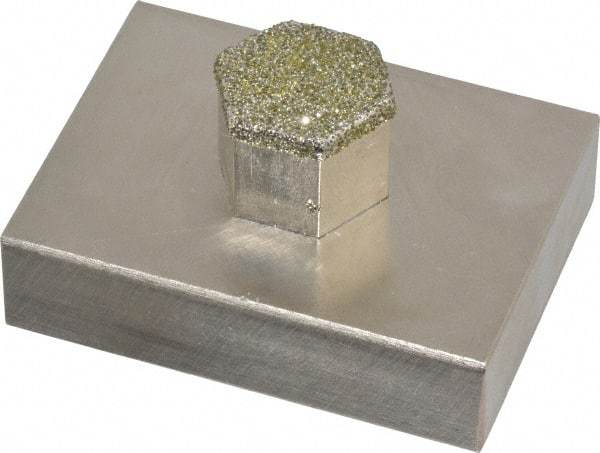 Made in USA - Diamond Plated Dressing Block - USA Tool & Supply