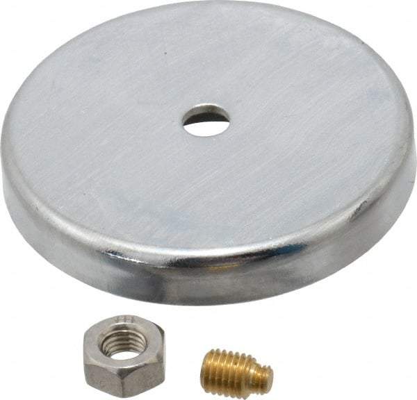 Made in USA - Magnetic Indicator Base - 2" Base Diam, 60 Lb Magnetic Pull - USA Tool & Supply